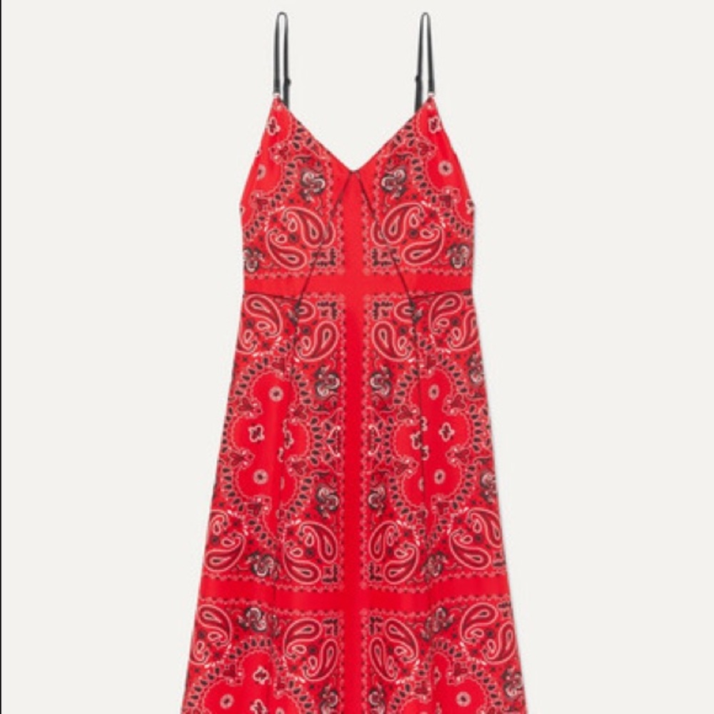 Alexander wang Silk Midi Bandana Printed Dress